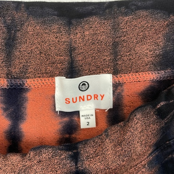 Sundry Asymmetrical Hem Womens  Size 2 Pull On Elastic Waist Cotton Blend Skirt - Picture 8 of 8